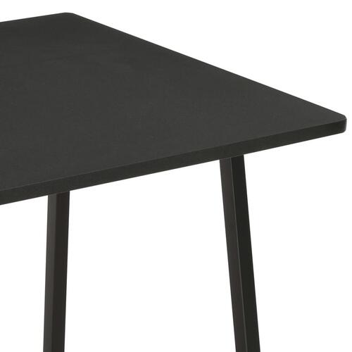 Skrivebord med hylder 102 x 50 x 117 cm sort
