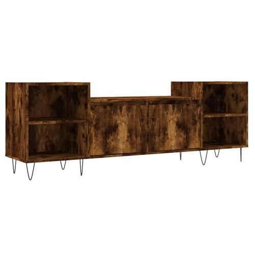 Tv-bord 160x35x55 cm konstrueret træ røget egetræsfarve
