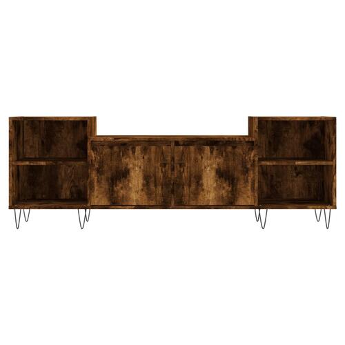 Tv-bord 160x35x55 cm konstrueret træ røget egetræsfarve