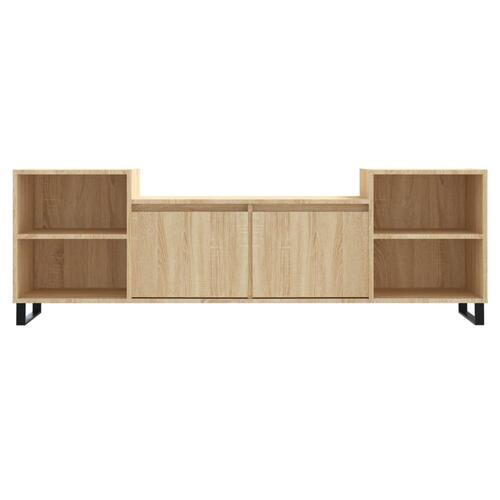Tv-bord 160x35x55 cm konstrueret træ sonoma-eg