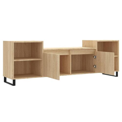 Tv-bord 160x35x55 cm konstrueret træ sonoma-eg