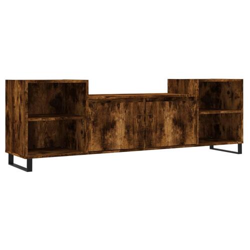Tv-bord 160x35x55 cm konstrueret træ røget egetræsfarve