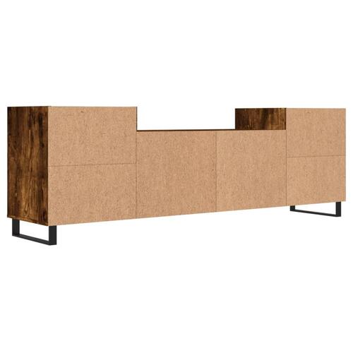 Tv-bord 160x35x55 cm konstrueret træ røget egetræsfarve
