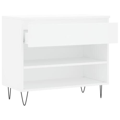 Skoreol 70x36x60 cm konstrueret træ hvid