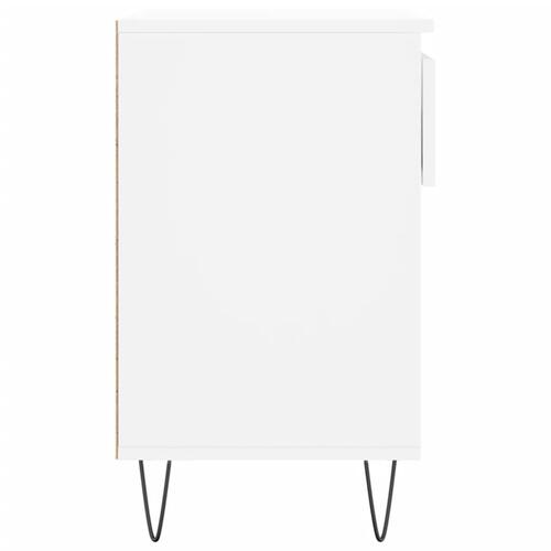 Skoreol 70x36x60 cm konstrueret træ hvid