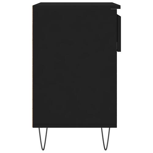 Skoreol 70x36x60 cm konstrueret træ sort