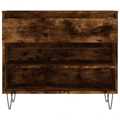 Skoskab 70×36×60 cm i konstrueret træ - røget egetræsfarve