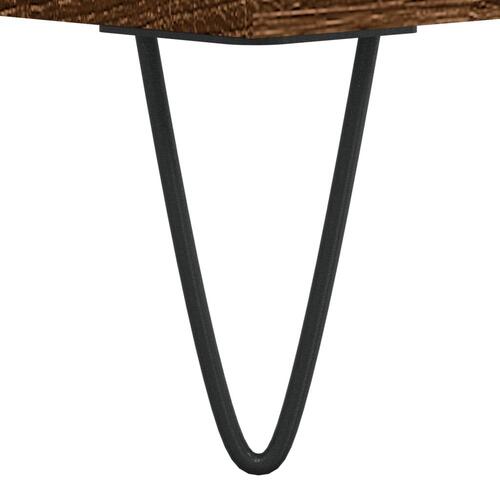 Skoreol 70x36x60 cm konstrueret træ brun egetræsfarve