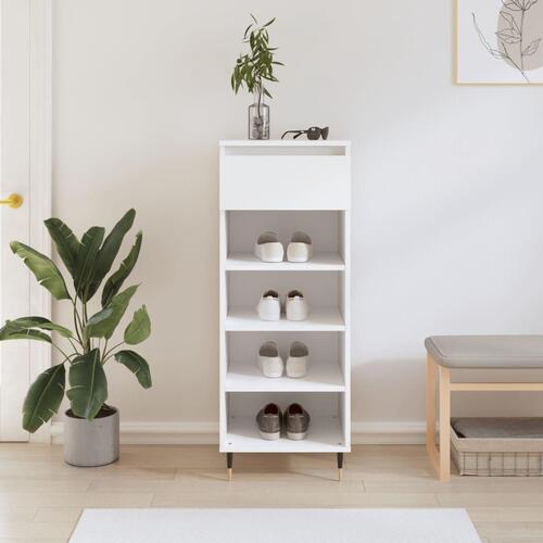 Skoreol 40x36x105 cm konstrueret træ hvid