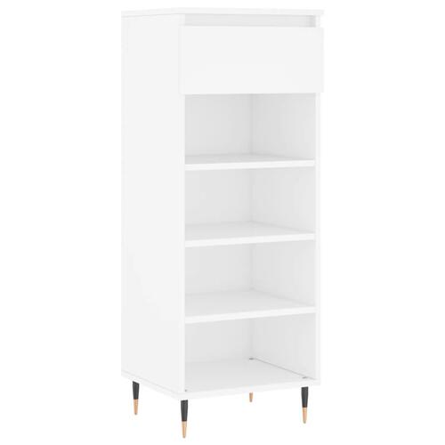 Skoreol 40x36x105 cm konstrueret træ hvid
