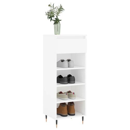 Skoreol 40x36x105 cm konstrueret træ hvid