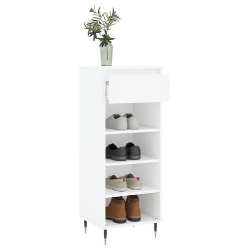 Skoreol 40x36x105 cm konstrueret træ hvid