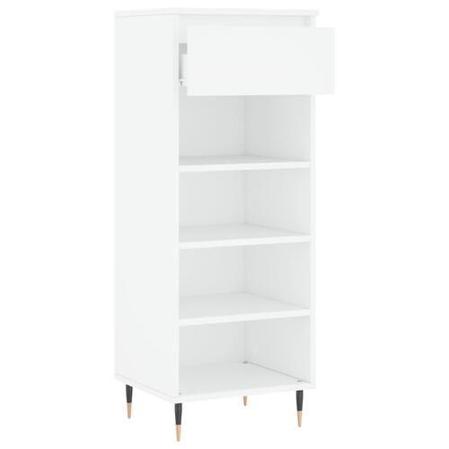 Skoreol 40x36x105 cm konstrueret træ hvid