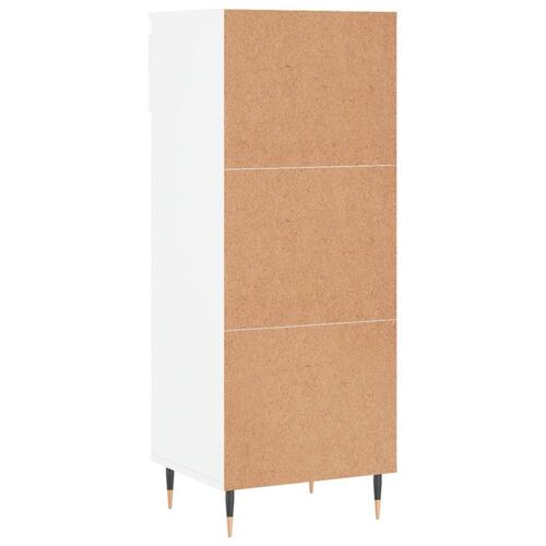 Skoreol 40x36x105 cm konstrueret træ hvid