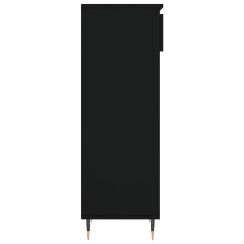 Skoreol 40x36x105 cm konstrueret træ sort