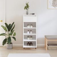 Skoreol 40x36x105 cm konstrueret træ hvid højglans