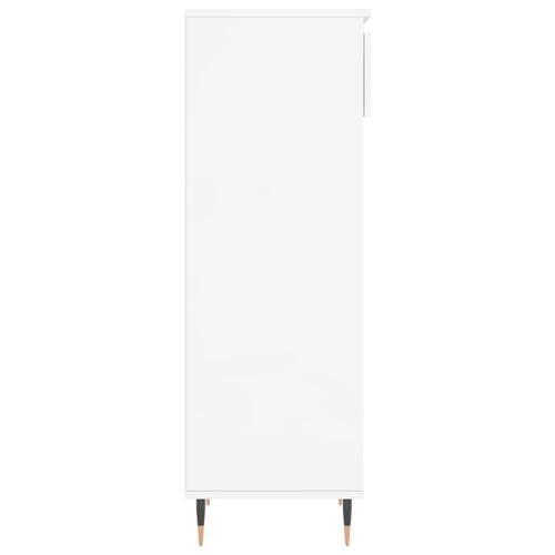 Skoreol 40x36x105 cm konstrueret træ hvid højglans