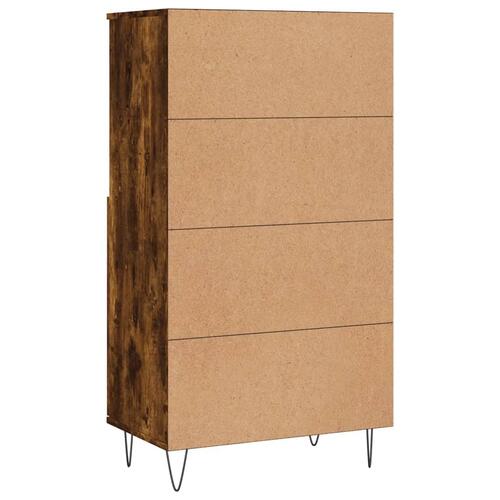 Skab 60x36x110 cm konstrueret træ Røget egetræ