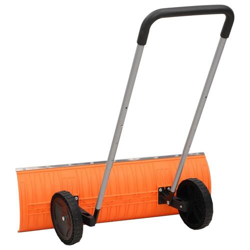 Sneskovl med udvideligt håndtag 96 cm stålblad orange