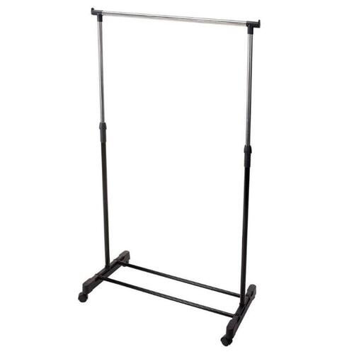 Storage solutions tøjstativ m. bøjlestang og hjul 80x42x(90-165) cm