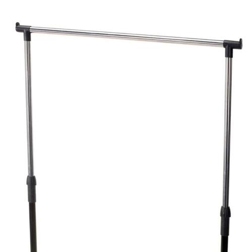 Storage solutions tøjstativ m. bøjlestang og hjul 80x42x(90-165) cm