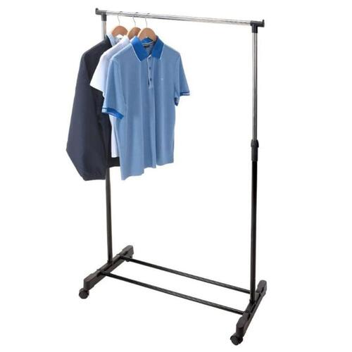 Storage solutions tøjstativ m. bøjlestang og hjul 80x42x(90-165) cm