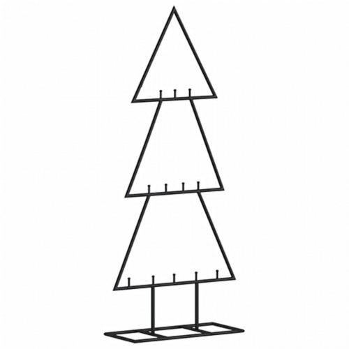 Dekorativt juletræ i metal 60 cm - sort