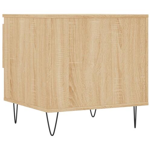 Sofabord 50x46x50 cm konstrueret træ sonoma-eg