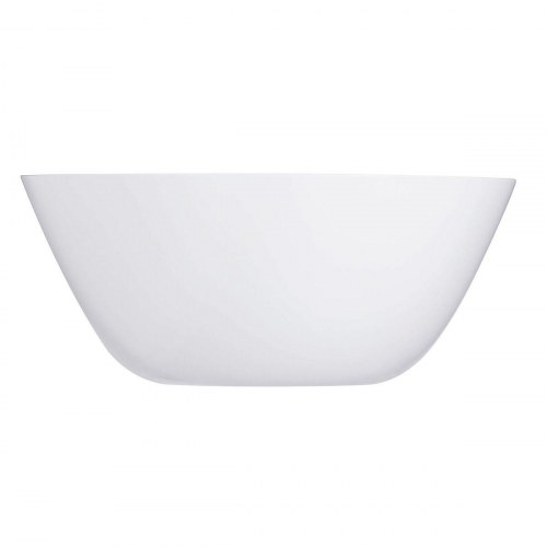 Luminarc Zelie salatskål - hvid glas, 18 cm