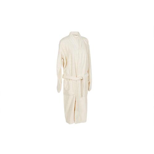 Morgenkåbe Home ESPRIT Flødefarvet Dame 400 g /m²