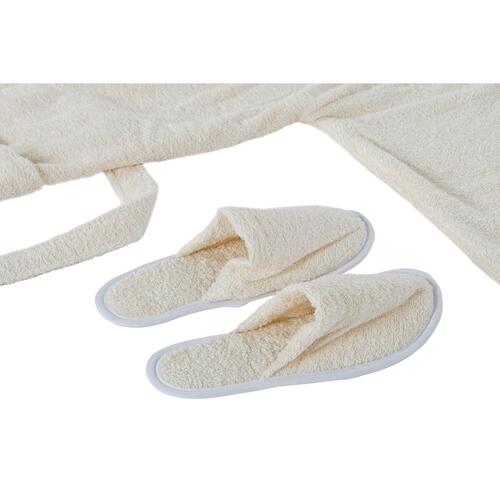 Morgenkåbe Home ESPRIT Flødefarvet Dame 400 g /m²