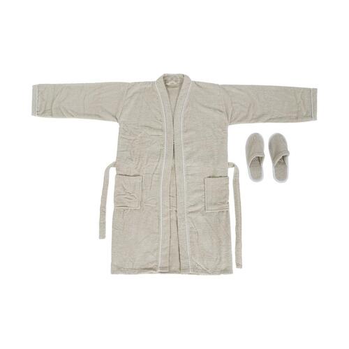 Morgenkåbe Home ESPRIT Beige Dame 400 g /m²