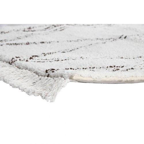 Boho gulvtæppe - sort/beige, 175 × 100 cm