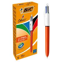 Kuglepen Bic 4 Colours Original Fine Genopladelig 12 enheder 0,3 mm