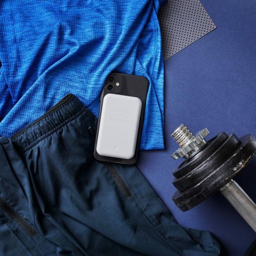 Kreafunk powerbank med trådløs oplader - hvid 5.000 mAh