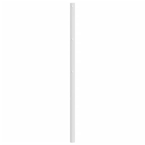 Sengegavl 90 cm metal hvid