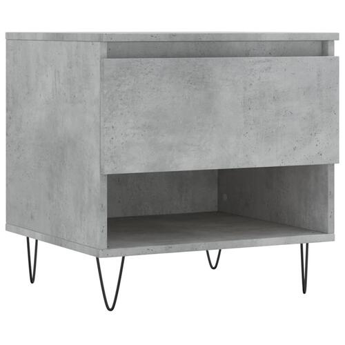 Sofabord 50x46x50 cm konstrueret træ betongrå