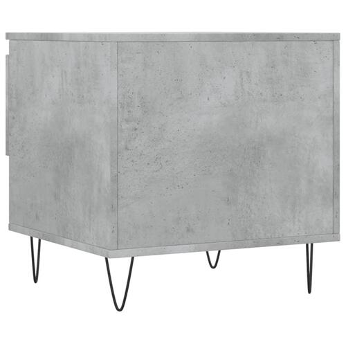 Sofabord 50x46x50 cm konstrueret træ betongrå