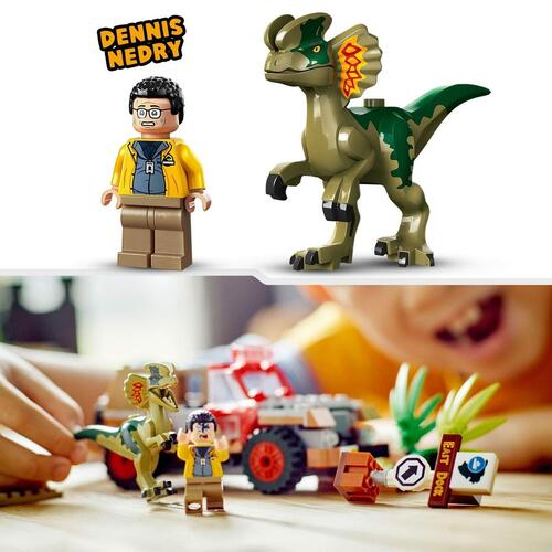 Playset Lego Jurassic Park 30th Anniversary 76958 Dilophosaurus Ambush 211 Dele