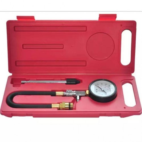 Kompressionstester til benzinmotor - 300 psi, inkl. 14/18 mm adaptere