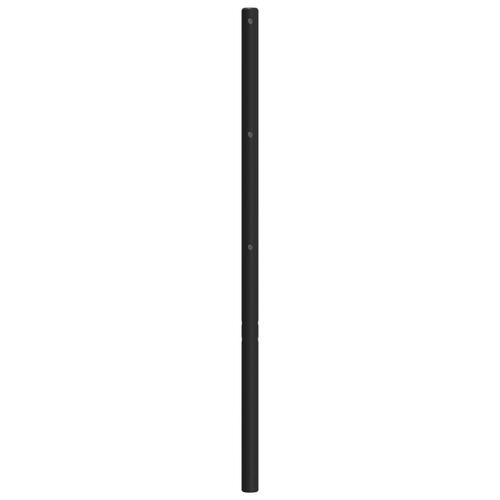 Sengegavl 135 cm metal sort