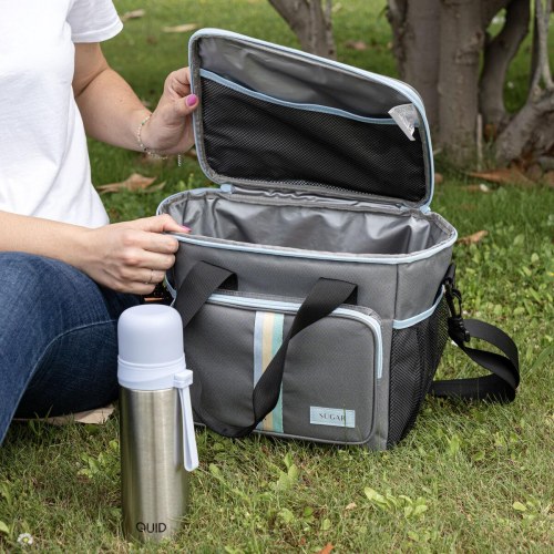 Sugar køletaske/lunchbag 15 l - grå, 28 × 22 × 26 cm