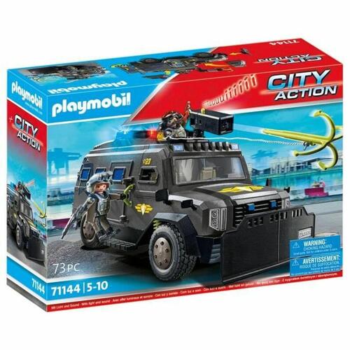 Legetøjssæt Playmobil Police car City Action Plastik