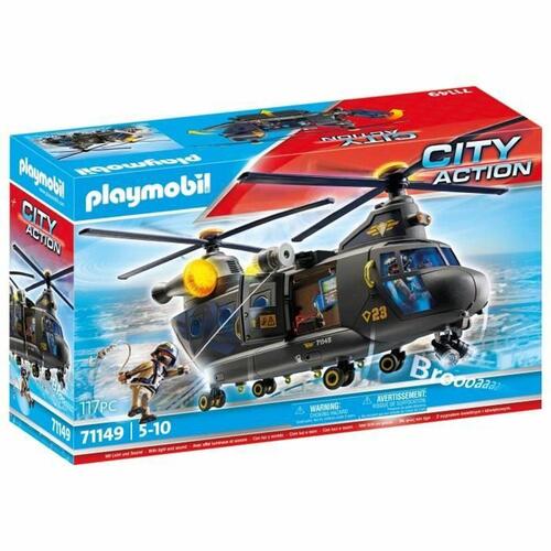 Legetøjssæt Playmobil Police Plane City Action Plastik