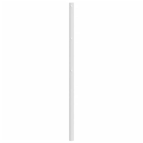 Sengegavl 120 cm metal hvid