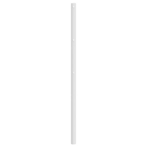 Sengegavl 200 cm metal hvid