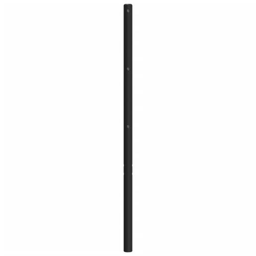 Sengegavl 150 cm metal sort