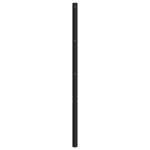 Sengegavl 160 cm metal sort