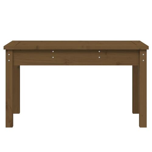 Havebænk 80x44x45 cm massivt fyrretræ gyldenbrun