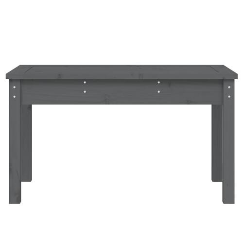 Havebænk 80x44x45 cm massivt fyrretræ grå
